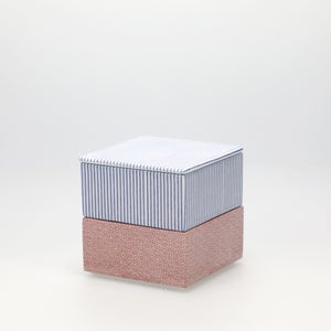 重箱 小＋蓋 2段セット 呉須 / 赤絵 0138