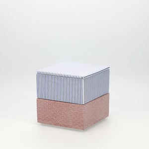 重箱 小＋蓋 2段セット 呉須 / 赤絵 0139