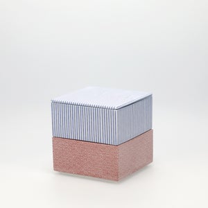 重箱 小＋蓋 2段セット 呉須 / 赤絵 0144