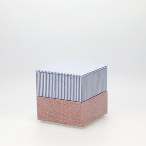 重箱 小＋蓋 2段セット 呉須 / 赤絵 0145