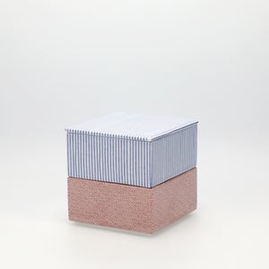 重箱 小＋蓋 2段セット 呉須 / 赤絵 0146