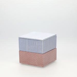 重箱 小＋蓋 2段セット 呉須 / 赤絵 0147