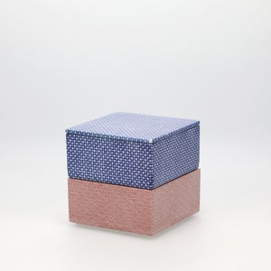 重箱 小＋蓋 2段セット 呉須 / 赤絵 0166