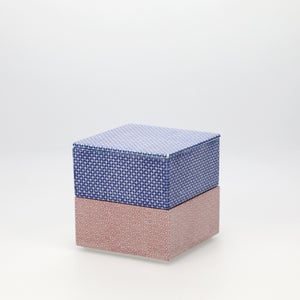 重箱 小＋蓋 2段セット 呉須 / 赤絵 0168