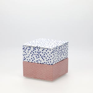 重箱 小＋蓋 2段セット 呉須 / 赤絵 0176