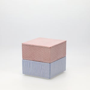 重箱 小＋蓋 2段セット 赤絵 / 呉須 0182