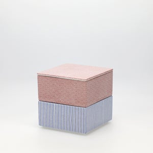 重箱 小＋蓋 2段セット 赤絵 / 呉須 0183