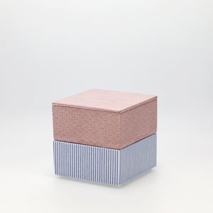 重箱 小＋蓋 2段セット 赤絵 / 呉須 0185