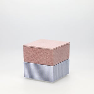 重箱 小＋蓋 2段セット 赤絵 / 呉須 0186