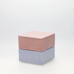 重箱 小＋蓋 2段セット 赤絵 / 呉須 0187