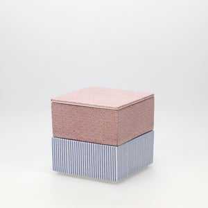 重箱 小＋蓋 2段セット 赤絵 / 呉須 0188