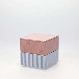 重箱 小＋蓋 2段セット 赤絵 / 呉須 0191