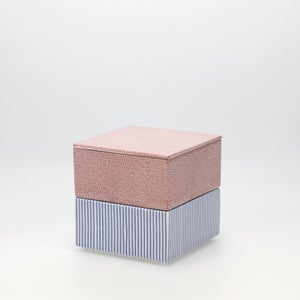 重箱 小＋蓋 2段セット 赤絵 / 呉須 0193