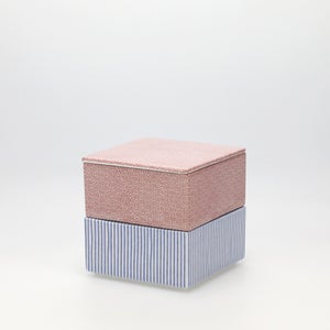 重箱 小＋蓋 2段セット 赤絵 / 呉須 0195