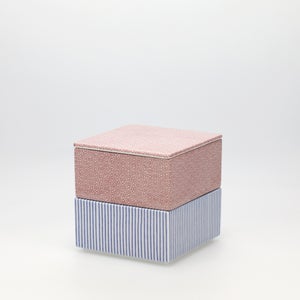 重箱 小＋蓋 2段セット 赤絵 / 呉須 0196