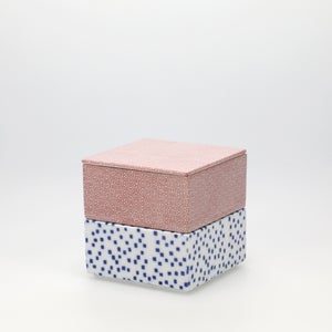 重箱 小＋蓋 2段セット 赤絵 / 呉須 0223