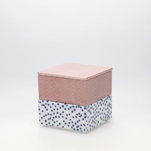 重箱 小＋蓋 2段セット 赤絵 / 呉須 0224