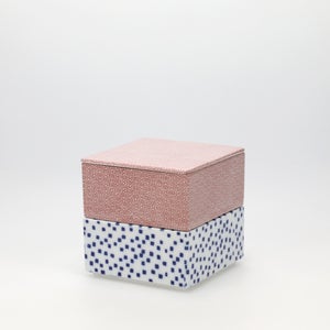 重箱 小＋蓋 2段セット 赤絵 / 呉須 0225