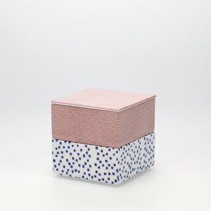 重箱 小＋蓋 2段セット 赤絵 / 呉須 0226