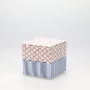 重箱 小＋蓋 2段セット 赤絵 / 呉須 0234
