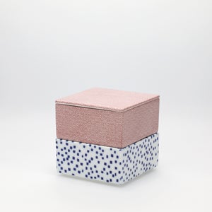 重箱 小＋蓋 2段セット 赤絵 / 呉須 0035