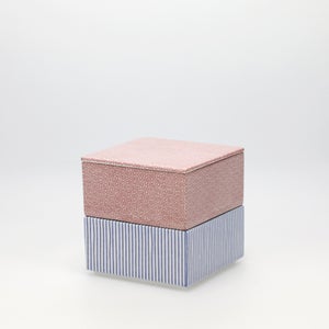 重箱 小＋蓋 2段セット 赤絵 / 呉須 0182