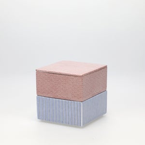 重箱 小＋蓋 2段セット 赤絵 / 呉須 0185