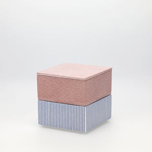 重箱 小＋蓋 2段セット 赤絵 / 呉須 0187