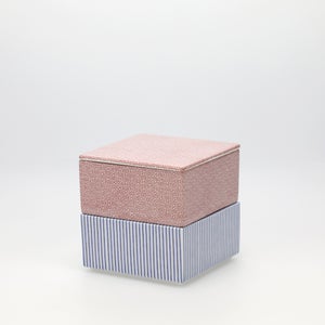 重箱 小＋蓋 2段セット 赤絵 / 呉須 0188