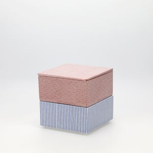 重箱 小＋蓋 2段セット 赤絵 / 呉須 0189