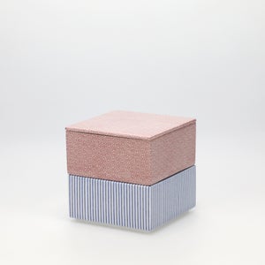 重箱 小＋蓋 2段セット 赤絵 / 呉須 0193