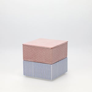 重箱 小＋蓋 2段セット 赤絵 / 呉須 0194