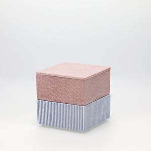 重箱 小＋蓋 2段セット 赤絵 / 呉須 0195