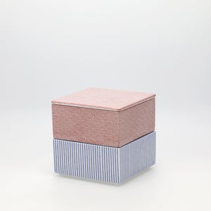 重箱 小＋蓋 2段セット 赤絵 / 呉須 0196