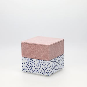 重箱 小＋蓋 2段セット 赤絵 / 呉須 0222