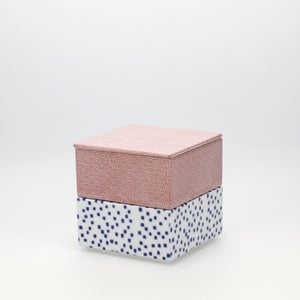 重箱 小＋蓋 2段セット 赤絵 / 呉須 0226