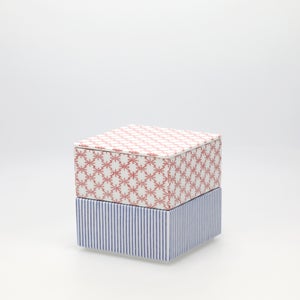 重箱 小＋蓋 2段セット 赤絵 / 呉須 0233
