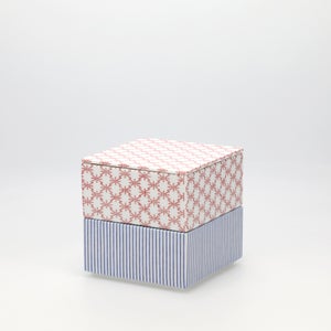 重箱 小＋蓋 2段セット 赤絵 / 呉須 0235