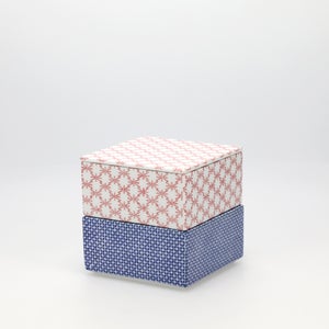 重箱 小＋蓋 2段セット 赤絵 / 呉須 0239