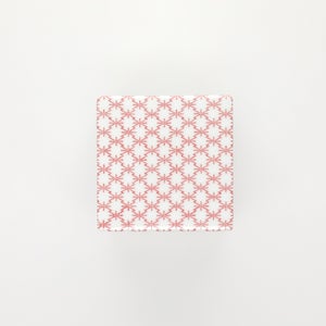 重箱 小＋蓋 2段セット 赤絵 / 銀 0047