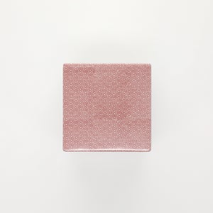 重箱 小＋蓋 2段セット 赤絵 / 銀 0049