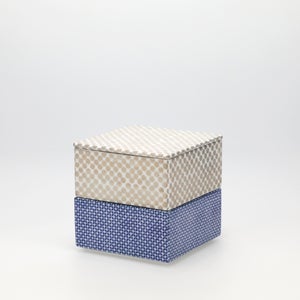 重箱 小＋蓋 2段セット 銀 / 呉須 0261