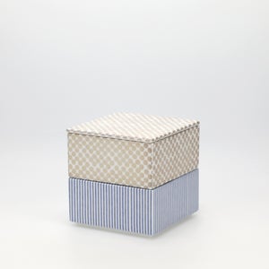 重箱 小＋蓋 2段セット 銀 / 呉須 0266