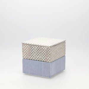 重箱 小＋蓋 2段セット 銀 / 呉須 0268