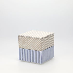 重箱 小＋蓋 2段セット 銀 / 呉須 0269