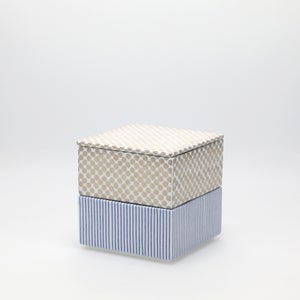 重箱 小＋蓋 2段セット 銀 / 呉須 0051