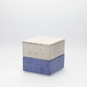 重箱 小＋蓋 2段セット 銀 / 呉須 0055