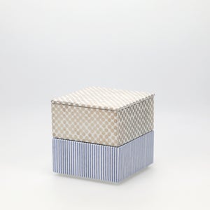 重箱 小＋蓋 2段セット 銀 / 呉須 0266