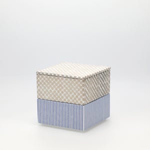 重箱 小＋蓋 2段セット 銀 / 呉須 0269