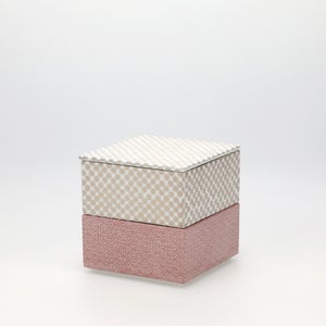 重箱 小＋蓋 2段セット 銀 / 赤絵 0277